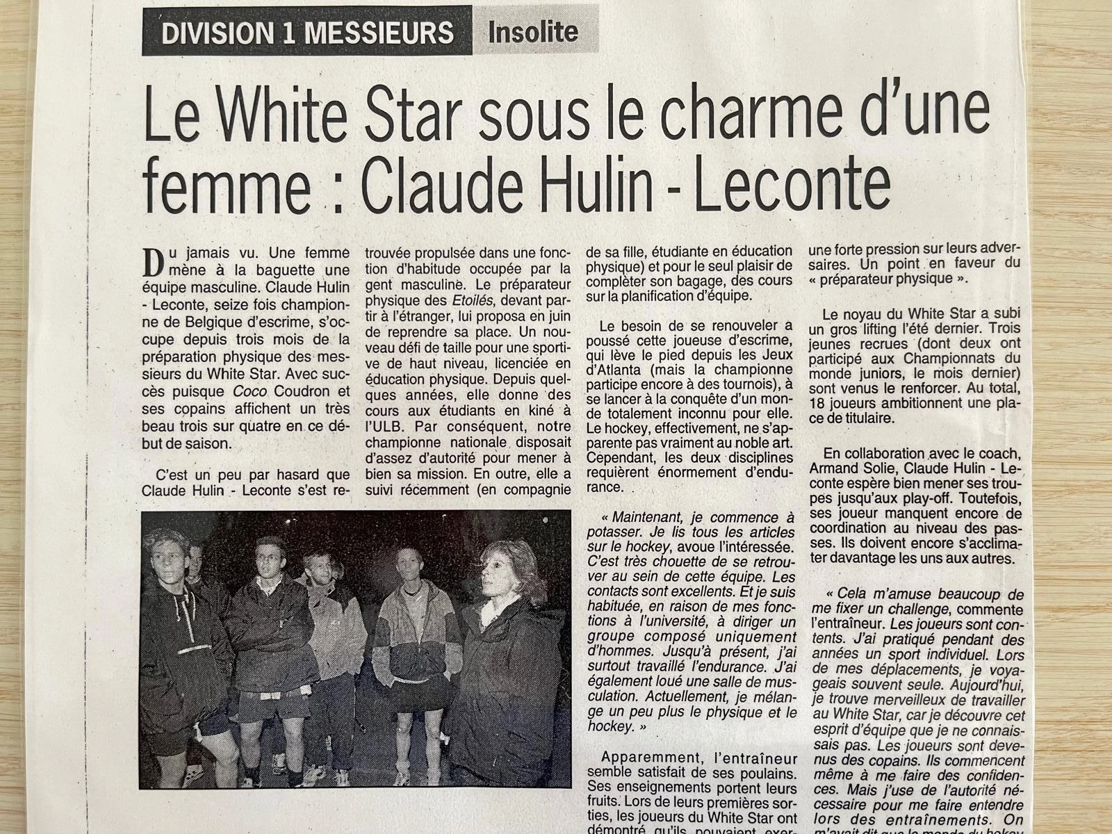 Article au titre Le White Star sous le charme d'une femme : Claude Hulin-Leconte